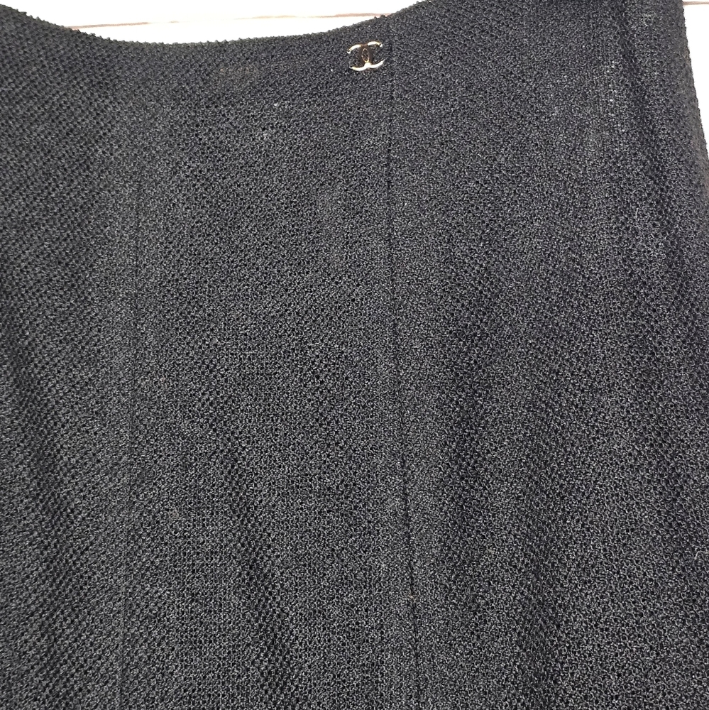 CHANEL Black Wool Maxi Skirt - Picture 3 of 16